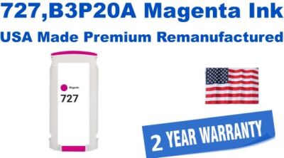 727,B3P20A Magenta Premium USA Made Remanufactured ink