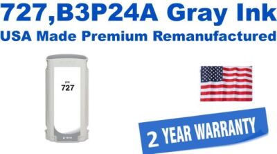727,B3P24A Gray Premium USA Made Remanufactured ink