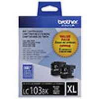 Genuine Brother LC1032PKS High Yield Black Twin Pack Ink Cartridge