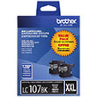Genuine Brother LC1072PKS High Yield Black Twin Pack Ink Cartridge