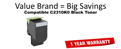 C2310K0 Black Compatible Value Brand Toner