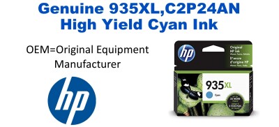 935XL,C2P24AN Genuine High Yield Cyan HP Ink
