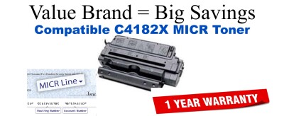 C4182X,82X MICR Compatible Value Brand toner