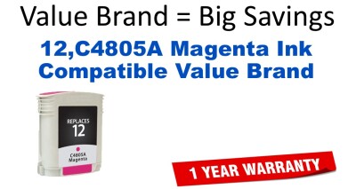 12,C4805A Magenta Compatible Value Brand ink