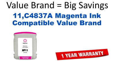 11,C4837A Magenta Compatible Value Brand ink
