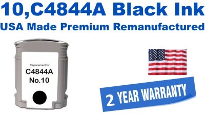 10,C4844A Black Premium USA Made Remanufactured ink