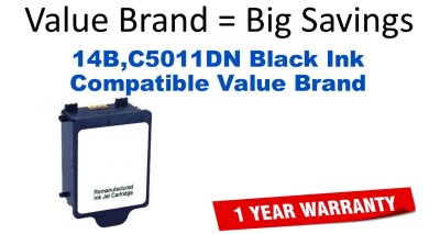14B,C5011DN Black Compatible Value Brand ink