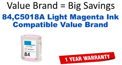 84,C5018A Light Magenta Compatible Value Brand ink