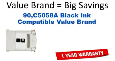 90,C5058A Black Compatible Value Brand ink