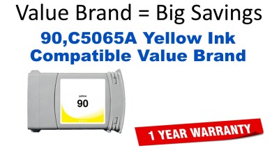 90,C5065A Yellow Compatible Value Brand ink