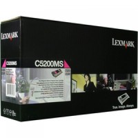 Genuine Lexmark C5200MS Magenta Toner Cartridge (1,500 Yield)