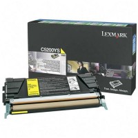 Genuine Lexmark C5200YS Yellow Toner Cartridge (1,500 Yield)