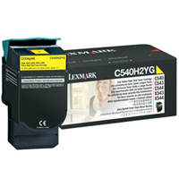 Genuine Lexmark C540H1YG Yellow High Yield Toner Cartridge (2K Yield)