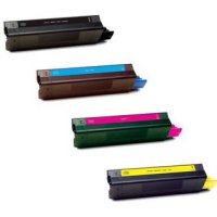 Okidata C6100 New Generic Brand 4 Color Set (K,C,M,Y) Toner Cartridge