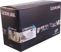 Genuine Lexmark C792A1CG Cyan Toner Cartridge (6,000 Yield)