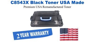 C8543X,43X High Yield Black Premium USA Remanufactured Brand Toner