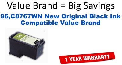 96,C8767WN New Original Black Compatible Value Brand ink
