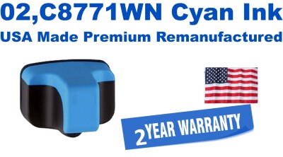 02,C8771WN Cyan Premium USA Made Remanufactured ink