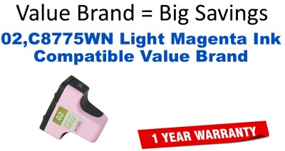 02,C8775WN Light Magenta Compatible Value Brand ink