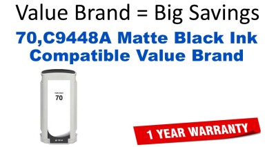 70,C9448A Matte Black Compatible Value Brand ink