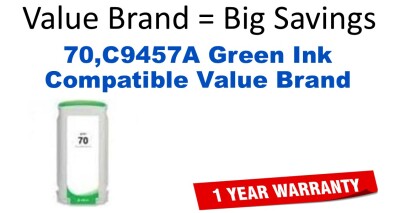 70,C9457A Green Compatible Value Brand ink