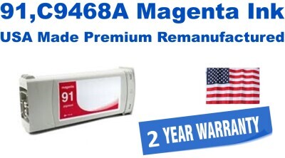 91,C9468A Magenta Premium USA Made Remanufactured ink