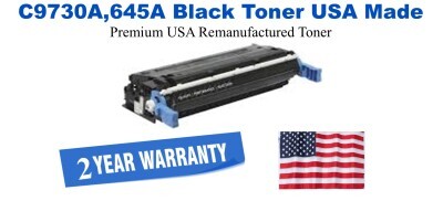 C9730A,645A Black Premium USA Remanufactured Brand Toner