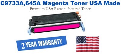 C9733A,645A Magenta Premium USA Remanufactured Brand Toner