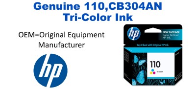 110,CB304AN Genuine Tri-Color HP Ink
