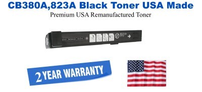 CB380A,823A Black Premium USA Remanufactured Brand Toner