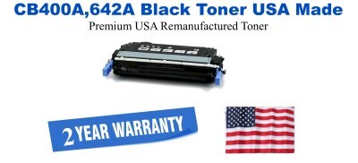 CB400A,642A Black Premium USA Remanufactured Brand Toner