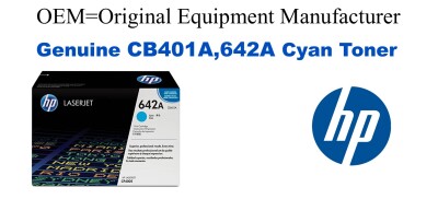 CB401A,642A Genuine Cyan HP Toner