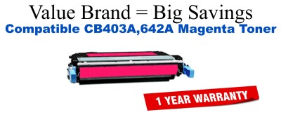 CB403A,642A Magenta Compatible Value Brand toner