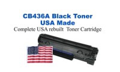 CB436A,36A Black Premium USA Remanufactured Brand Toner