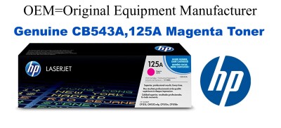 CB543A,125A Genuine Magenta HP Toner