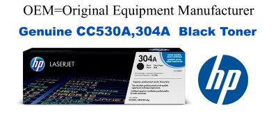 CC530A,304A Genuine Black HP Toner