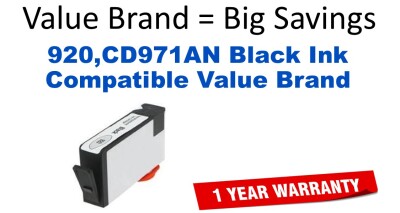 920,CD971AN Black Compatible Value Brand ink