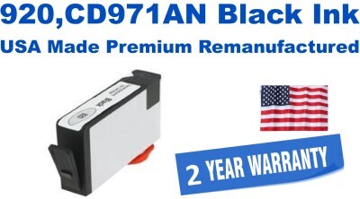 920,CD971AN Black Premium USA Made Remanufactured ink