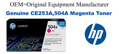 CE253A,504A Genuine Magenta HP Toner