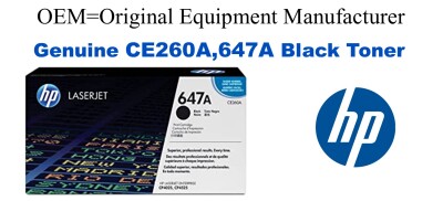 CE260A,647A Genuine Black HP Toner
