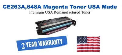 CE263A,648A Magenta Premium USA Remanufactured Brand Toner