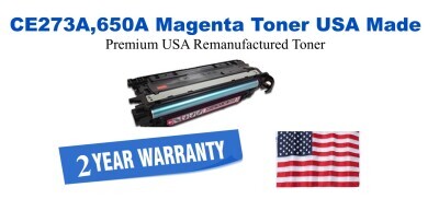 CE273A,650A Magenta Premium USA Remanufactured Brand Toner