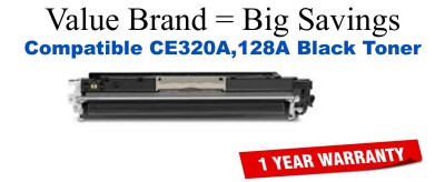 CE320A,128A Black Compatible Value Brand toner
