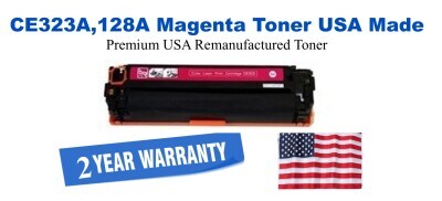 CE323A,128A Magenta Premium USA Remanufactured Brand Toner