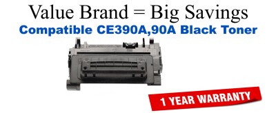 CE390A,90A Black Compatible Value Brand toner