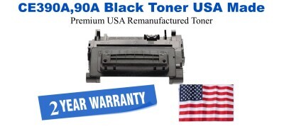 CE390A,90A Black Premium USA Remanufactured Brand Toner