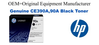 CE390A,90A Genuine Black HP Toner