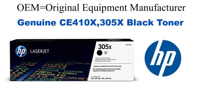 CE410X,305X Genuine High Yield Black HP Toner