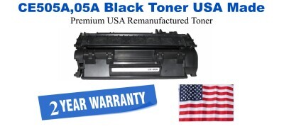 CE505A,05A Black Premium USA Remanufactured Brand Toner