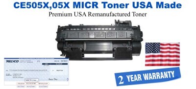 CE505X,05X MICR USA Made Remanufactured toner